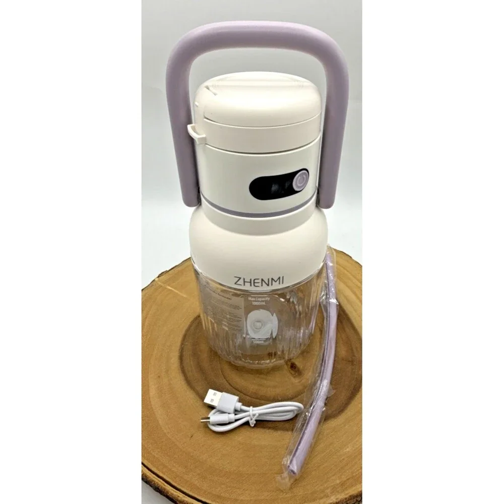 ZHENMI Portable Blender, Personal Blender for Smoothies/Shakes Cordless Purple